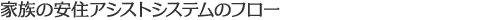 家族の安住アシストシステムのフロー